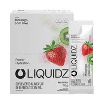 Eletrólitos em Pó Liquidz Morango com Kiwi Tropical Caixa C/ 14 Sachês Zero Açúcar