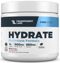 Eletrólitos em pó Transparent Labs Hydrate 40 porções