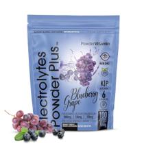 Eletrólitos em pó, vitamina, mirtilo, uva, 530g