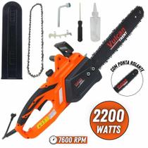 Eletrosserra 2200 Watts 220 Volts Sabre 16 Polegadas Corrente 29 Dentes 3/8 x 1,30mm VSE 2200 Vulcan Eletrosserra 2200 Watts 220 Volts Sabre 16 Polegadas Corrente 29 Dentes 3/8 x 1,30mm VSE 2200 Vulcan