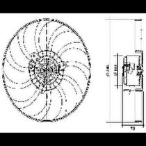 Eletroventilador 8W Ford Fiesta 1999 a 2001 Valeo 4EV012A.*