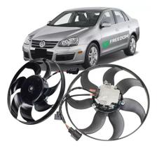 Eletroventilador do radiador vw jetta 2.5 audi 2006 á 2018 kit c/2 unidades ventoinha grande e peque Eletroventilador do radiador vw jetta 2.5 audi 2006 á 2018 kit c/2 unidades ventoinha grande e peque