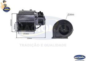 Eletroventilador radial simples com carcaca t74-71 r114 12v - 101212012