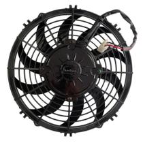 Eletroventilador Universal Ar Condicionado 10 Polegadas 12 Volts 10 Pás Em S Aspirante Original