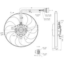 Eletroventilador Volkswagen Crossfox 2007 a 2014 GAUSS