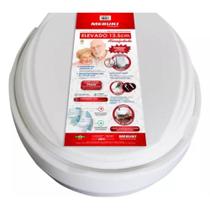 Elevação Assento Sanitário Almofadado 13,5 Cm Com tampa Soft Mebuki Elevação Assento Sanitário Almofadado 13,5 Cm Com tampa Soft Mebuki