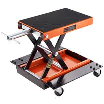 Elevador de motocicleta VEVOR 500 kg Scissor Lift Jack com Dolly & Tray