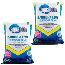 Elevador de PH Barrilha Leve 2kg Aquapool 2 unidades