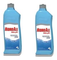 Elevador ph hidroall hcl liquido kit 2 peças