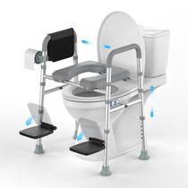 Elevadores de assento de vaso sanitário Katgogoo ajustáveis para serviços pesados 500 libras
