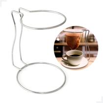 Eleve Seu Café com Suporte de Coador Grande Cromado - Design Sofisticado e Funcional