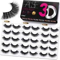 Eliace 15 Pares de Cílios Postiços 3D de Visão de Vison, Estilo Sierra Eliace 15 Pares de Cílios Postiços 3D de Visão de Vison, Estilo Sierra
