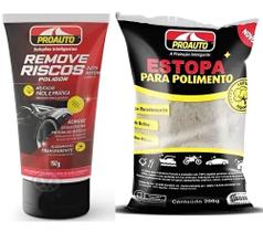 Elimina riscos automotivo tira riscos 150g proauto + estopa Elimina riscos automotivo tira riscos 150g proauto + estopa
