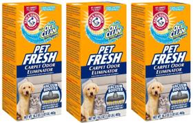 Eliminador de odores para carpetes com Oxi Clean (Pack com 3), 48.255ml - Arm & Hammer