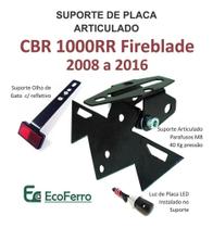 Eliminador Rabeta ARTICULADO Honda Fireblade (2010 a 2016) p/ Setas Universais e Esportivas
