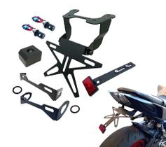 Eliminador Suporte Placa ARTICULADO Yamaha MT-09 MT09 2019 a 2022 - p/ Setas Universais e Originais