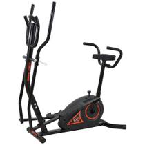 Elíptico Double Training 2x1 Monitor 5 Funções Poli Sports