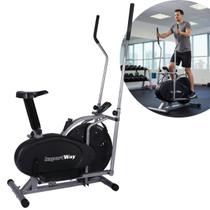 Elíptico e Bicicleta Ergométrica 2 em 1 Air Bike Residencial Importway Iwf019 Elíptico e Bicicleta Ergométrica 2 em 1 Air Bike Residencial Importway Iwf019