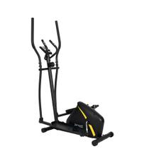 Elíptico Magnético Residencial com 8 Níveis de Resistência Max E Preto e Amarelo - Dream Fitness Elíptico Magnético Residencial com 8 Níveis de Resistência Max E Preto e Amarelo - Dream Fitness