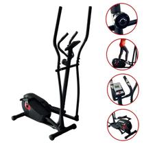 Elíptico Magnético Semi Profissional Caminhada Inércia 3 kg 8 Cargas com Monitor Importway Iwf002