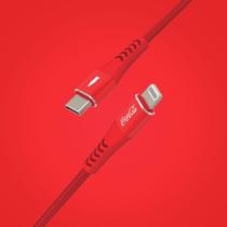 Elite Cable Coca-Cola Cabo MFi Lightning para USB-C - Vermelho