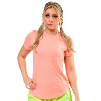 Elite Camiseta 135362 Running Tecido Furadinho Feminina Coral