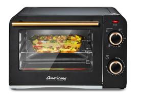 Elite Gourmet ETO1200B Forno Torradeira Retro Diner 4 Fatias Preto