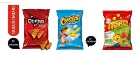 Elma Chips Doritos + fandangos + cheetos Caixa C/ 60un total Elma Chips Doritos + fandangos + cheetos Caixa C/ 60un total