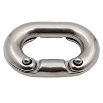 Elo de Emenda para Corrente Calibrada Fabricado em Aço Inox 316 8mm Elo de Emenda para Corrente Calibrada Fabricado em Aço Inox 316 8mm