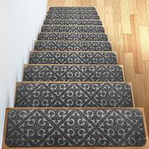 ELOGIO Carpet Stair Treads Set de 13 tapetes de corredor de borracha não escorregados/skid ou piso de tapete Indoor Outdoor Pet Dog Stair Treads Pads Tapetes tapetes de stairway antiderrapante (cinza) 8" x 30"