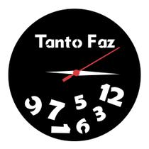 elógio de Parede Silencioso Tanto Faz Decoração de Interiores MDF.