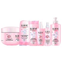 Elseve Glycolic Gloss Kit - Shampoo + Condicionador + Creme Super Gloss + Sérum + Tratamento + Creme Antiporosidade Elseve Glycolic Gloss Kit - Shampoo + Condicionador + Creme Super Gloss + Sérum + Tratamento + Creme Antiporosidade