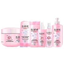 Elseve Glycolic Gloss Kit - Shampoo + Condicionador + Creme Super + Sérum + Tratamento + Creme Antiporosidade