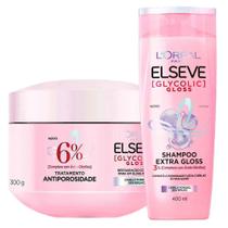 Elseve Glycolic Gloss Kit - Shampoo + Creme de Tratamento