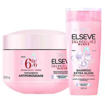 Elseve Glycolic Gloss Kit - Shampoo + Creme de Tratamento