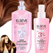 Elseve Glycolic Gloss Loreal Paris Glycolic Serum Elixir Creme Pentear Prolongador Elseve Glycolic Gloss Loreal Paris Glycolic Serum Elixir Creme Pentear Prolongador