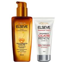 Elseve Kit - Óleo Extraordinário + Cicatri Renov Leave-In