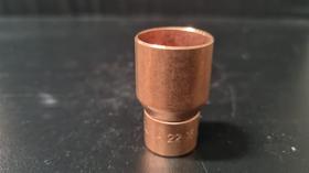 Eluma bucha redução cobre 22 x 15 mm