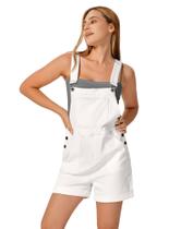 Em geral, shorts Roswear Denim para mulheres, linho, branco, tamanho L