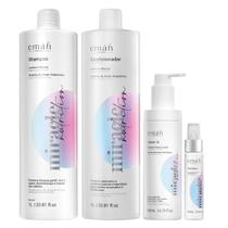 Emáh Miracle Nutrition - Shampoo 1L + Condicionador 1L + Máscara Líquida 60ml + Leave in 200ml Emáh Miracle Nutrition - Shampoo 1L + Condicionador 1L + Máscara Líquida 60ml + Leave in 200ml