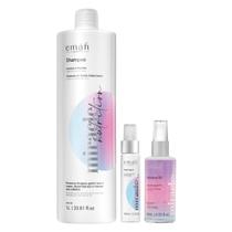 Emáh Miracle Nutrition - Shampoo 1L + Máscara Líquida 60ml + Óleo 60ml Emáh Miracle Nutrition - Shampoo 1L + Máscara Líquida 60ml + Óleo 60ml