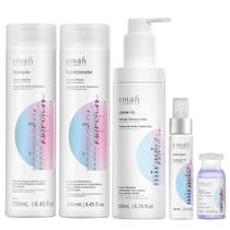 Emáh Miracle Nutrition - Shampoo 250ml + Condicionador 250ml + Máscara Líquida 60ml + Leave in 200ml + Ampola 13ml