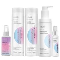 Emáh Miracle Nutrition - Shampoo 250ml + Condicionador 250ml + Máscara Líquida 60ml + Leave in 200ml + Óleo 60ml