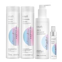 Emáh Miracle Nutrition - Shampoo 250ml + Condicionador 250ml + Máscara Líquida 60ml + Leave in 200ml Emáh Miracle Nutrition - Shampoo 250ml + Condicionador 250ml + Máscara Líquida 60ml + Leave in 200ml