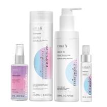 Emáh Miracle Nutrition - Shampoo 250ml + Leave in 200ml + Máscara Líquida 60ml + Óleo 60ml