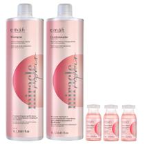 Emáh Miracle Repair - Shampoo 1L + Condicionador 1L + 3x Ampola 13ml