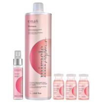 Emáh Miracle Repair - Shampoo 1L + Máscara Líquida 60ml + 3x Ampola 13ml Emáh Miracle Repair - Shampoo 1L + Máscara Líquida 60ml + 3x Ampola 13ml