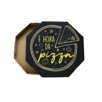 Emb. p/pizza 25cm kraft impressa e hora - pc c/25