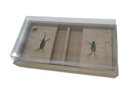 Embala Cristal Caixa De Dois Ovos 250G Kraft Borda E Bebida