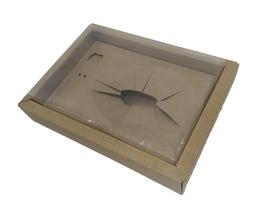 Embala Cristal Caixa Para Ovo De Colher 500G Borda Kraft